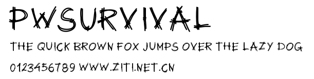 PWSurvival.ttf字體轉換器圖片