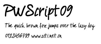 PWScript09.ttf字體轉換器圖片