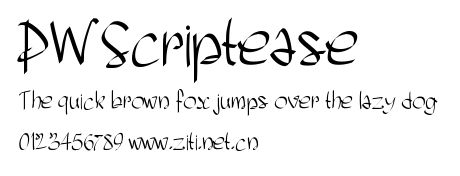 PWScriptease.ttf字體轉換器圖片