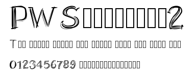 PWScratched2.ttf字體轉換器圖片