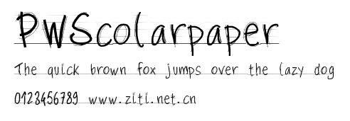PWScolarpaper.ttf字體轉換器圖片