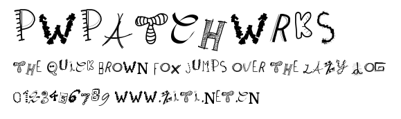 PWPatchwrks.ttf字體轉換器圖片