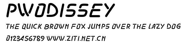 PWOdissey.ttf字體轉換器圖片