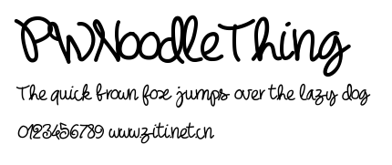 PWNoodleThing.ttf字體轉換器圖片