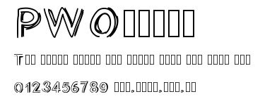 PWOpened.ttf字體轉換器圖片