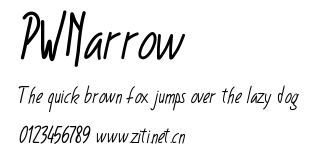 PWNarrow.ttf字體轉換器圖片