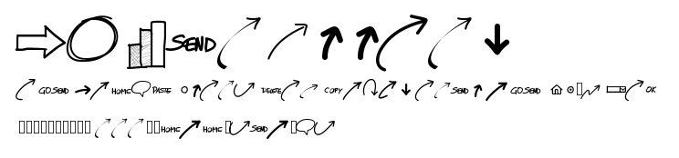 PWNewArrows.ttf字體轉換器圖片