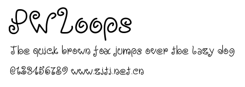 PWLoops.ttf字體轉換器圖片