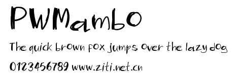 PWMambo.ttf字體轉換器圖片