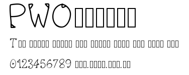 PWOctober.ttf字體轉換器圖片