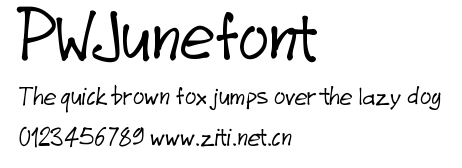 PWJunefont.ttf字體轉換器圖片