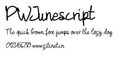 PWJunescript.ttf字體轉換器圖片