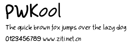PWKool.ttf字體轉換器圖片