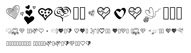 PWLittleHearts.ttf字體轉換器圖片