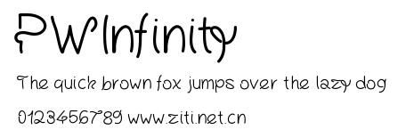 PWInfinity.ttf字體轉換器圖片