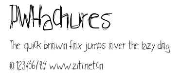 PWHachures.ttf字體轉換器圖片