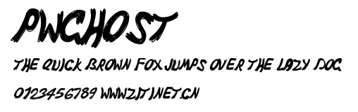 PWGhost.ttf字體轉換器圖片