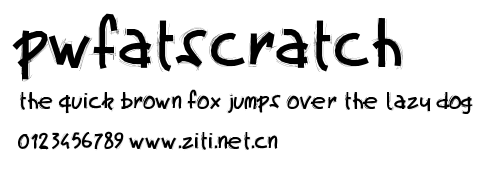 PWFatscratch.ttf字體轉換器圖片