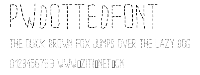 PWDottedFont.ttf字體轉換器圖片