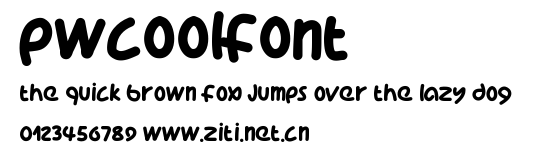 PWCoolFont.ttf字體轉換器圖片