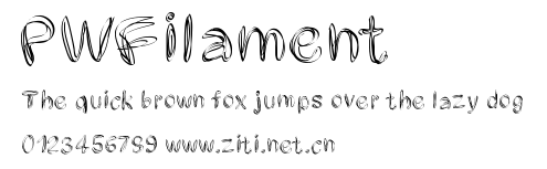 PWFilament.ttf字體轉換器圖片