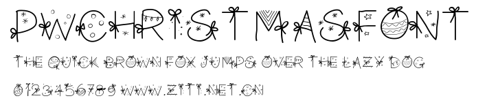 PWChristmasfont.ttf字體轉換器圖片