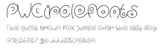 PWCirclefonts.ttf字體轉換器圖片