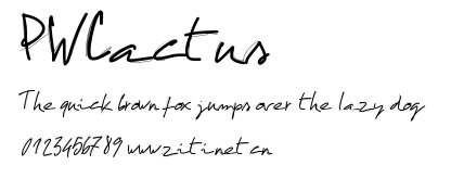 PWCactus.ttf字體轉換器圖片