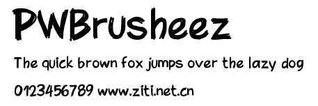 PWBrusheez.ttf字體轉換器圖片