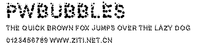PWBubbles.ttf字體轉換器圖片