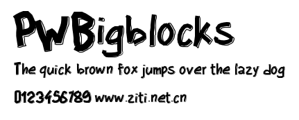 PWBigblocks.ttf字體轉換器圖片