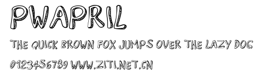 PWApril.ttf字體轉換器圖片