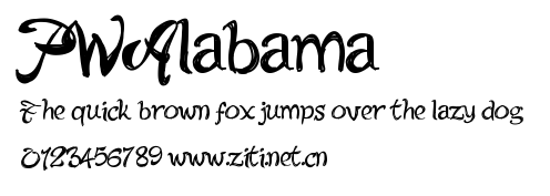 PWAlabama.ttf字體轉換器圖片
