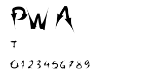 PW Arrow font.ttf字體轉換器圖片