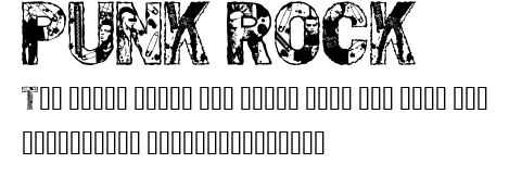 PUNK ROCK.ttf字體轉換器圖片