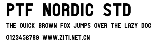 PTF NORDIC Std.ttf字體轉換器圖片
