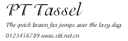 PT Tassel.ttf字體轉換器圖片