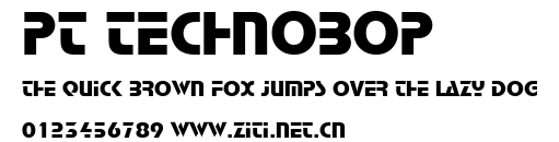 PT Technobop.ttf字體轉換器圖片