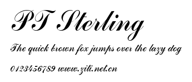 PT Sterling.ttf字體轉換器圖片