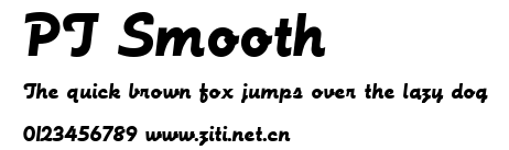 PT Smooth.ttf字體轉換器圖片