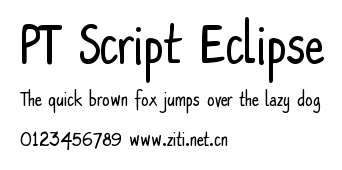 PT Script Eclipse.ttf字體轉換器圖片
