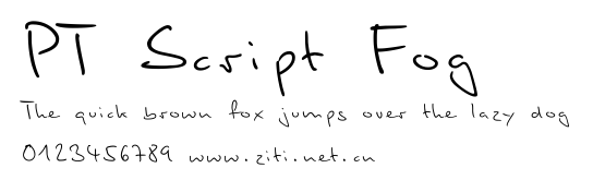 PT Script Fog.ttf字體轉換器圖片