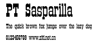 PT Sasparilla.ttf字體轉換器圖片