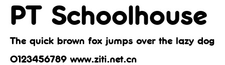 PT Schoolhouse.ttf字體轉換器圖片