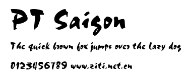 PT Saigon.ttf字體轉換器圖片
