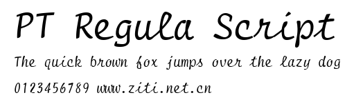 PT Regula Script.ttf字體轉換器圖片