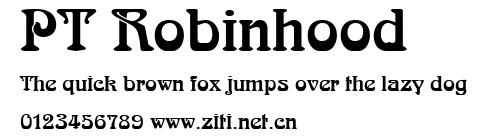 PT Robinhood.ttf字體轉換器圖片