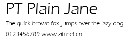 PT Plain Jane.ttf字體轉換器圖片