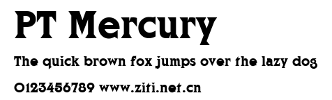 PT Mercury.ttf字體轉換器圖片