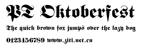 PT Oktoberfest.ttf字體轉換器圖片